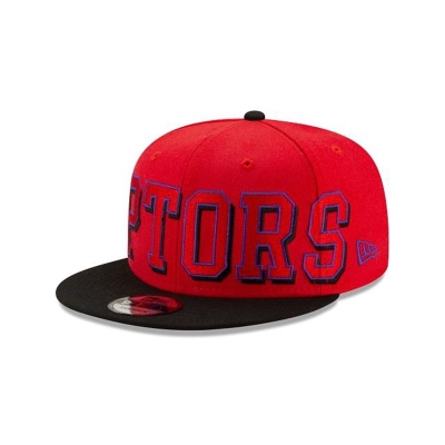 Toronto Raptors Gorra | New Era NBA Block Font 9fifty Snapback Cap Mexico - Rojos